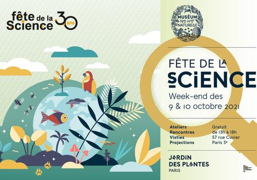 fête de la Science au Muséum affiche fête de la Science au Muséum