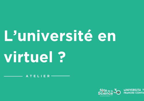 L’université en virtuel ?