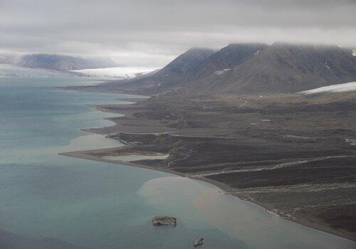 Photo aérienne du Spitsberg