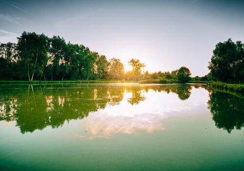 Un coucher de soleil sur le fleuve Somme.