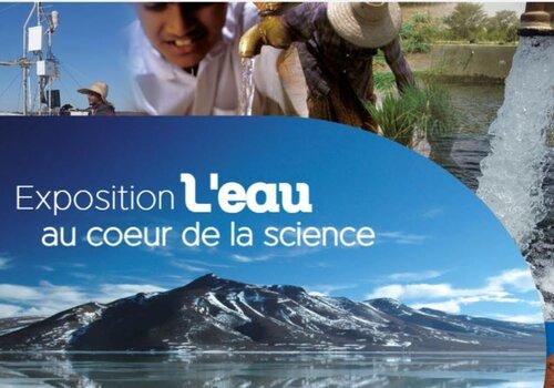 affiche exposition sur l'eau : ressource naturelle et exploitation de l'eau