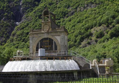 Bassin de décharge de la centrale