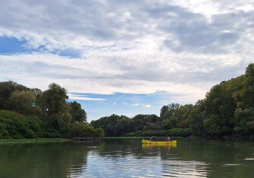 canoë sur le Rhône