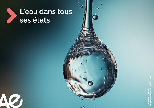 Photographie d'une goutte d'eau