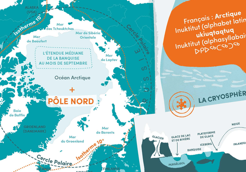 Représentation de l'océan Arctique