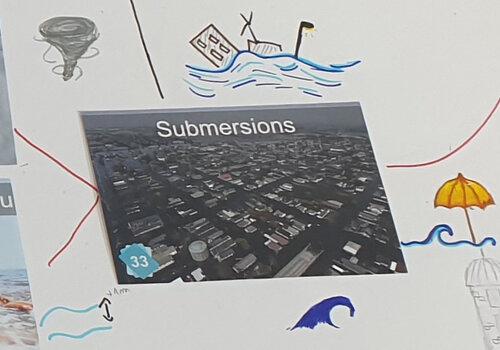 Extrait de la Fresque du Climat, carte "submersions"