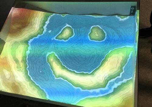 Bac à sable en réalité augmentée pour topographie