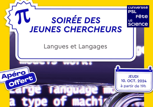 soirée des jeunes chercheurs