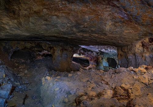 Mine souterraine en chambre et pilier