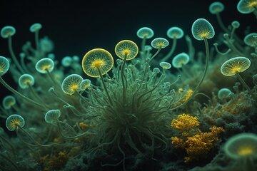 image de micro-organismes marins