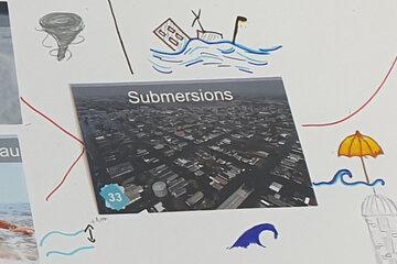 Extrait de la Fresque du Climat, carte "submersions"