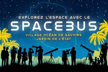 Bannière Spacebus au Jardin de l’État