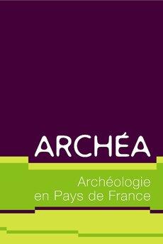 Logo archéa sur fond prune et strates vertes