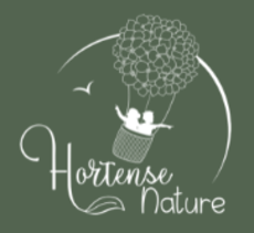 Logo Hortense Nature, Montgolfière en fleurs