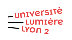 Logo indiquant Université Lumière Lyon 2 en rouge et noir